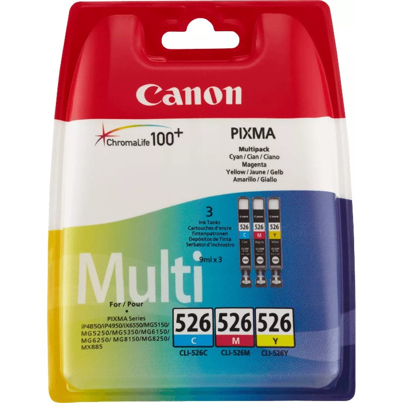 Canon CLI-526 Multipack Cyan, Magenta, Yellow 4541B006