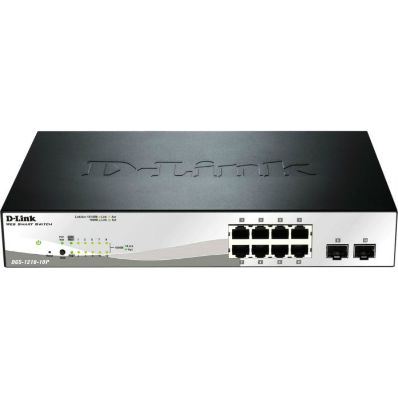 D-Link 8-Port POE Switch DGS-1210-10P