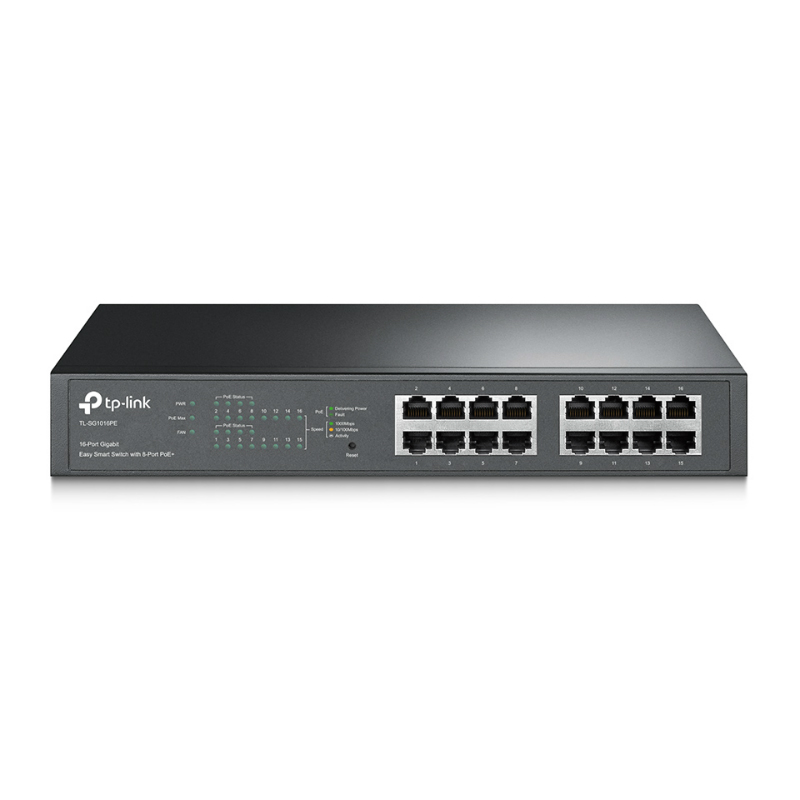 TP-Link 16-Port Gigabit Easy Smart PoE Switch with 8-Port PoE+ TL-SG1016PE