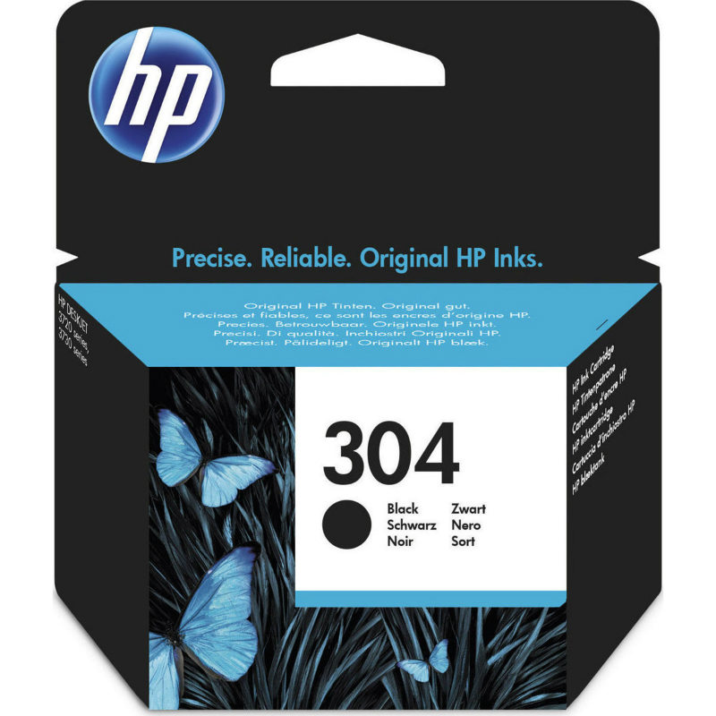 HP 304 Black Original Ink N9K06AE