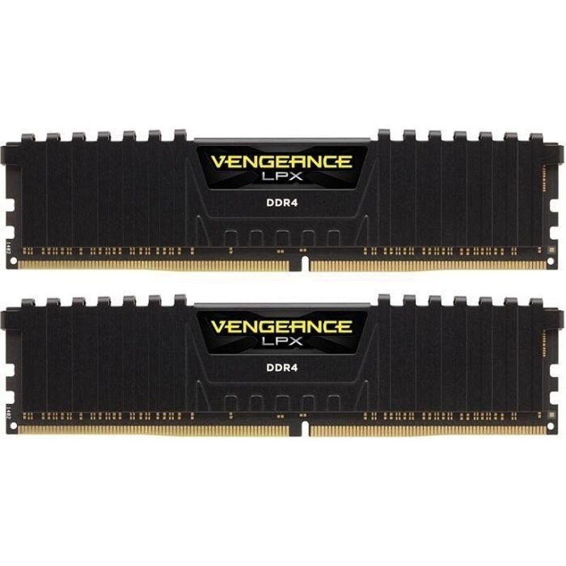 Corsair Vengeance LPX 16GB (2x8GB) 2666MHz DDR4 Black CMK16GX4M2Z2666C16