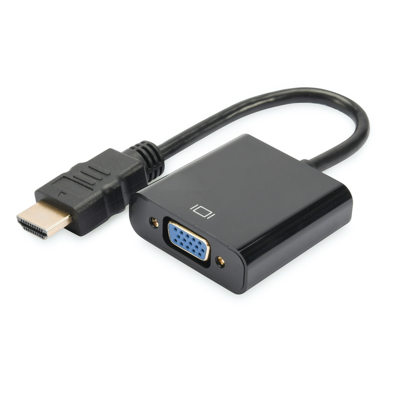 Digitus HDMI A to VGA Converter Black DA-70461