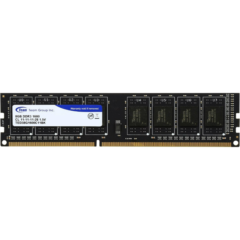 TeamGroup Elite 8GB 1600MHz DDR3 TED38G1600C1101