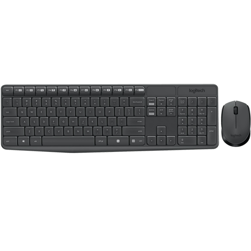 Logitech MK235 Wireless Keyboard & Mouse GR Black 920-007915