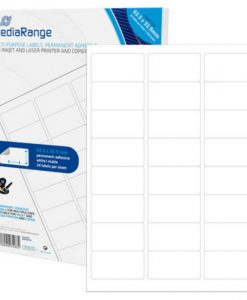 MediaRange Multi-Purpose Labels 63.5×33.9mm Permanent Adhesive White 1200 Pack MRINK150