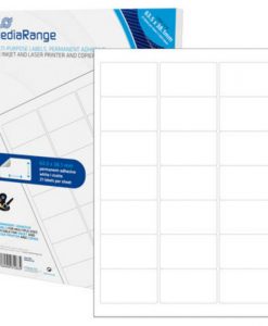 MediaRange Multi-Purpose Labels 63.5×38.1mm Permanent Adhesive White 1050 Pack MRINK148