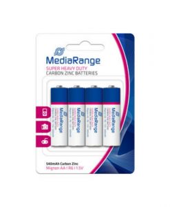 MediaRange Super Heavy Duty Carbon-Zinc Batteries Mignon AA R6 1.5V 4Pack MRBAT144