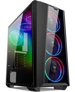 SuperCase Raider RA08A Midi Tower Acrylic Window Black