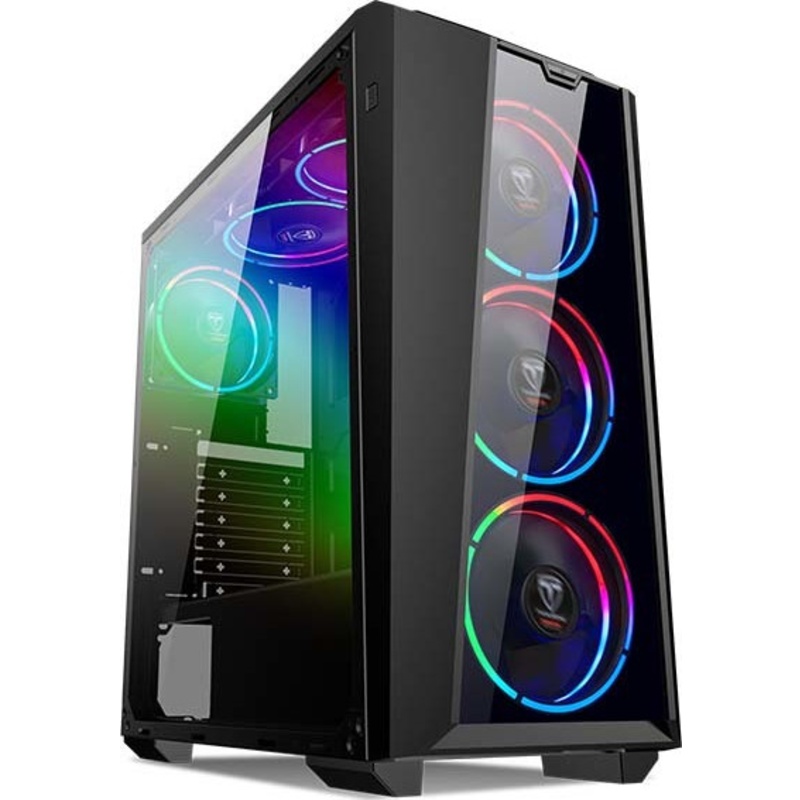 SuperCase Raider RA08A Midi Tower Acrylic Window Black