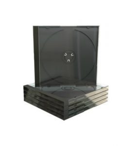 MediaRange CD Jewelcase 10.4mm Transparent with Black Tray BOX22