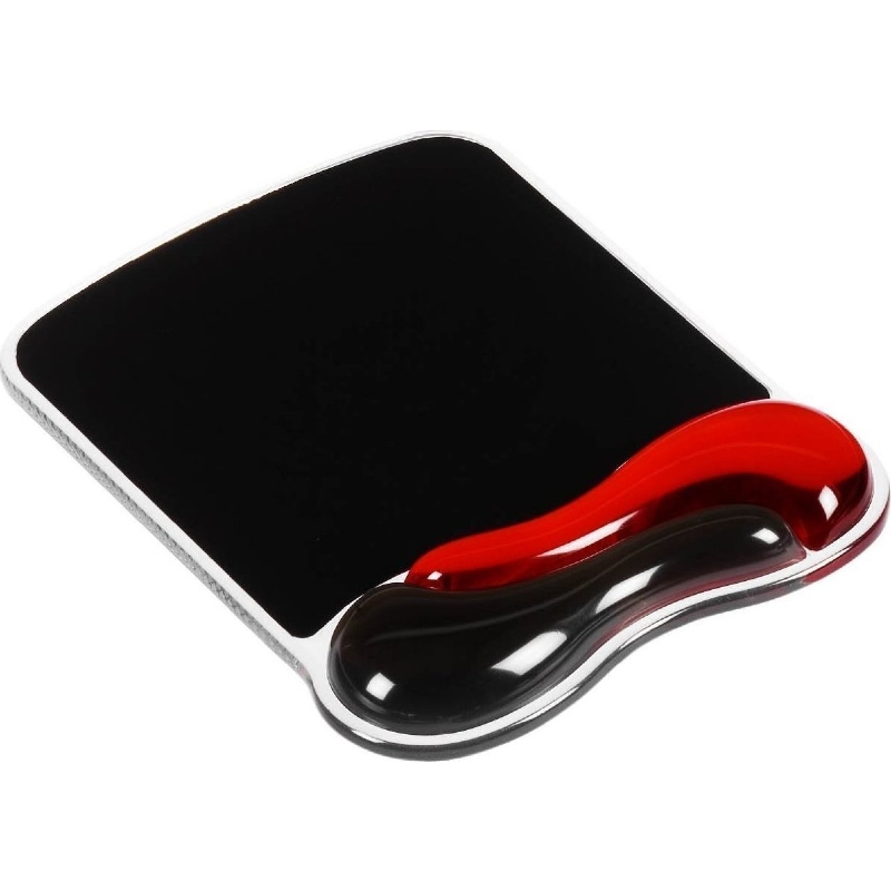 Kensington Duo Gel With Wrist Support Mousepad RedBlack 62402