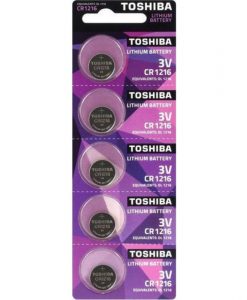 Toshiba Lithium Batteries CR1216 5pcs CR1216 PW BP-5