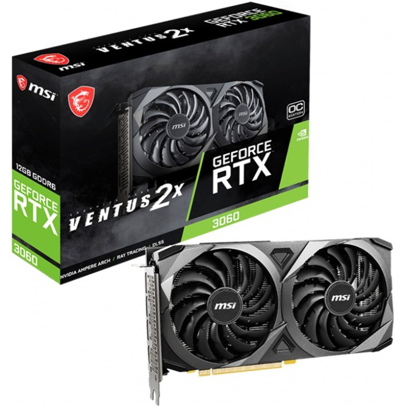 MSI GeForce RTX 3060 Ventus 2X 12G OC 12GB GDDR6 V390-081R