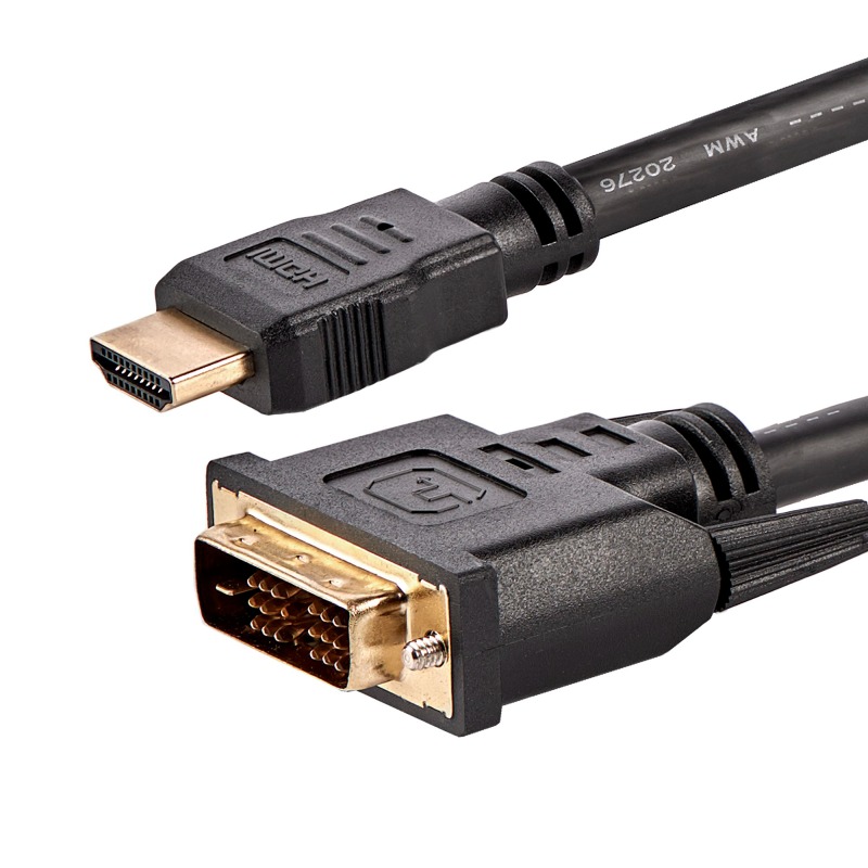 StarTech Cable HDMI Male to DVI-D Male 1.8m Black HDMIDVIMM6