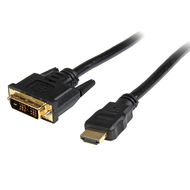 StarTech Cable HDMI Male to DVI-D Male 1m Black HDDVIMM1M