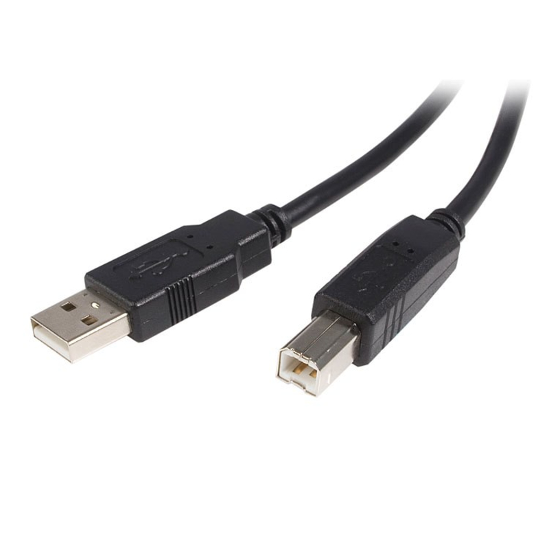 StarTech Cable USB 2.0 A to USB-B MM 2m Black USB2HAB2M