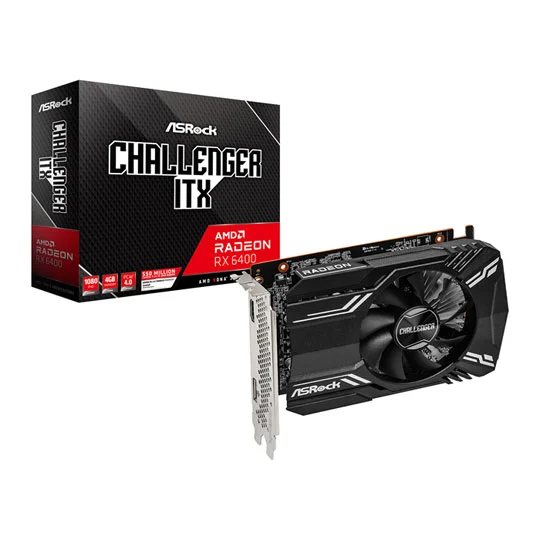 ASRock Radeon RX 6400 XT Challenger ITX 4GB GDDR6 90-GA3CZZ-00UANF_