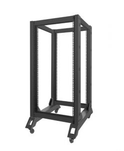 Lanberg 19 Open Frame Rack 22U 60 x 80 Black OR01-6822-B