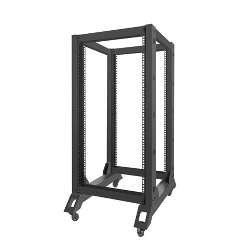 Lanberg 19 Open Frame Rack 22U 60 x 80 Black OR01-6822-B