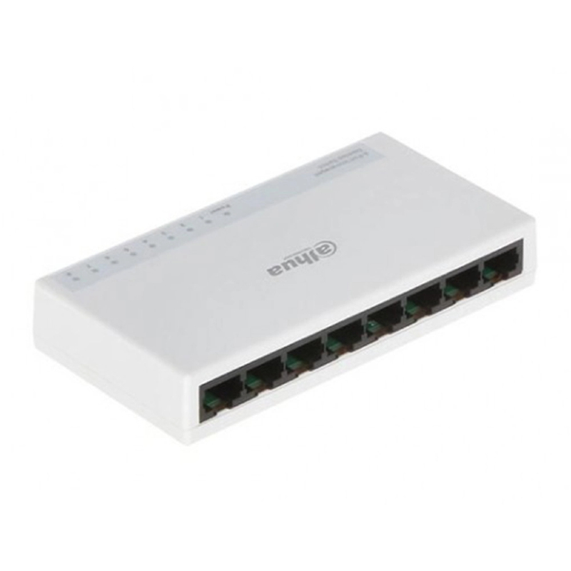 Dahua 8-Port Unmanaged Ethernet Switch White DH-PFS3008-8ET-L