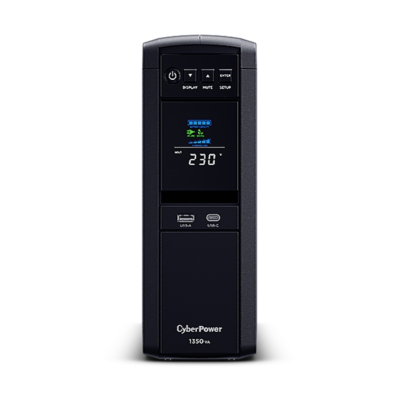 CyberPower UPS Line Interactive 1350VA 880W Black CP1350EPFCLCD